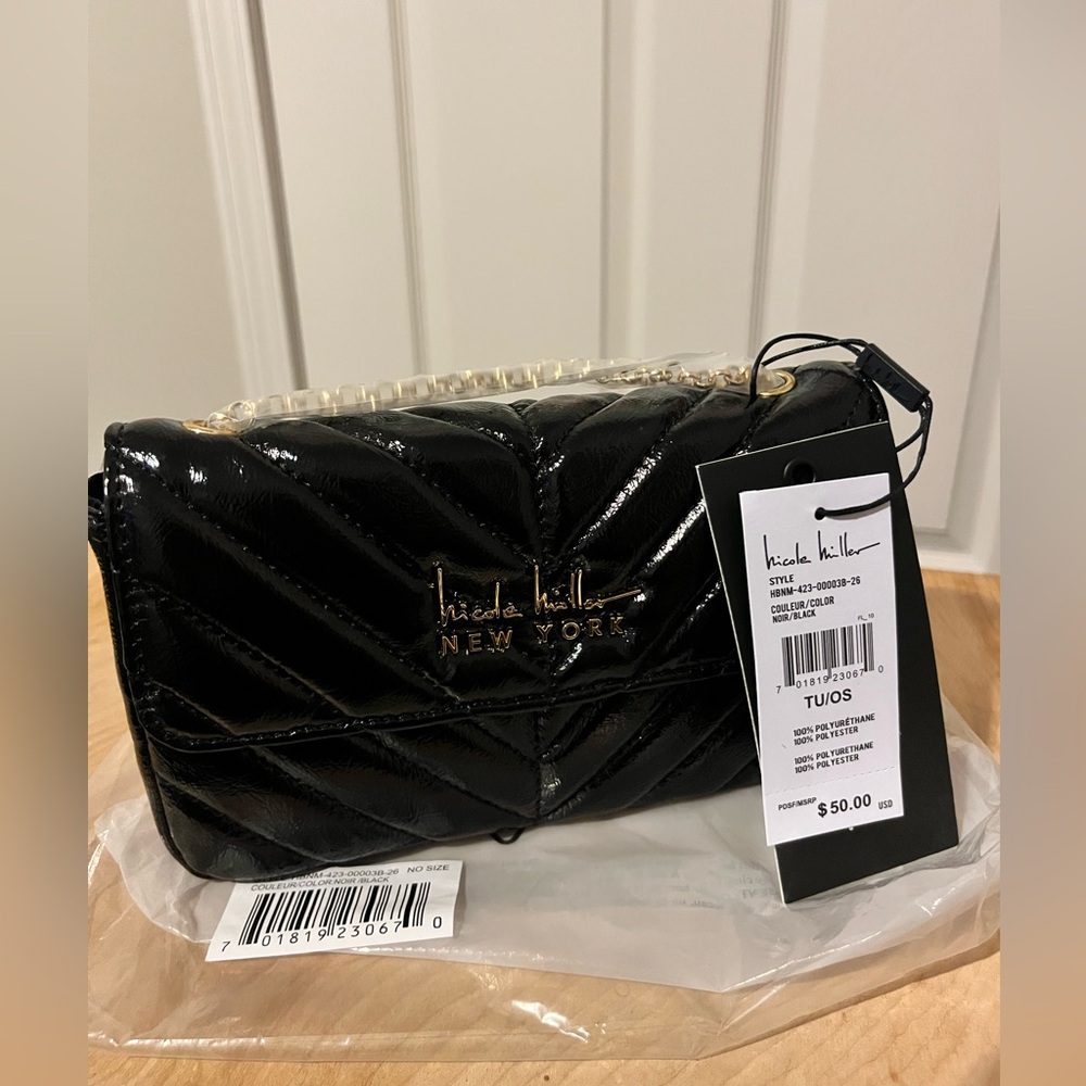Gorgeous black Nicole Miller handbag!👛👛